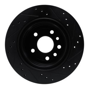 Cadillac Catera Brake Rotor (1) - Rear Left - R1 Concepts - Drilled & Slotted - Black - 2001 Cadillac Catera Brake Rotor (1) - Rear Left - R1 Concepts - Drilled & Slotted - Black - 2001